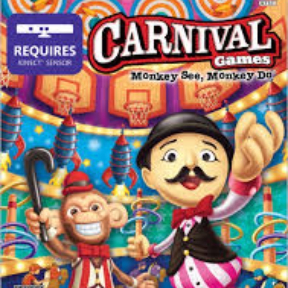 XBOX 360 KINECT CARNIVAL GAMES WITH MANUAL